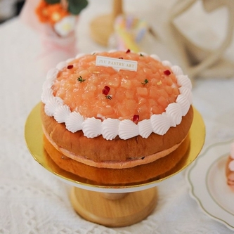 White Peach Oolong Cake Pie